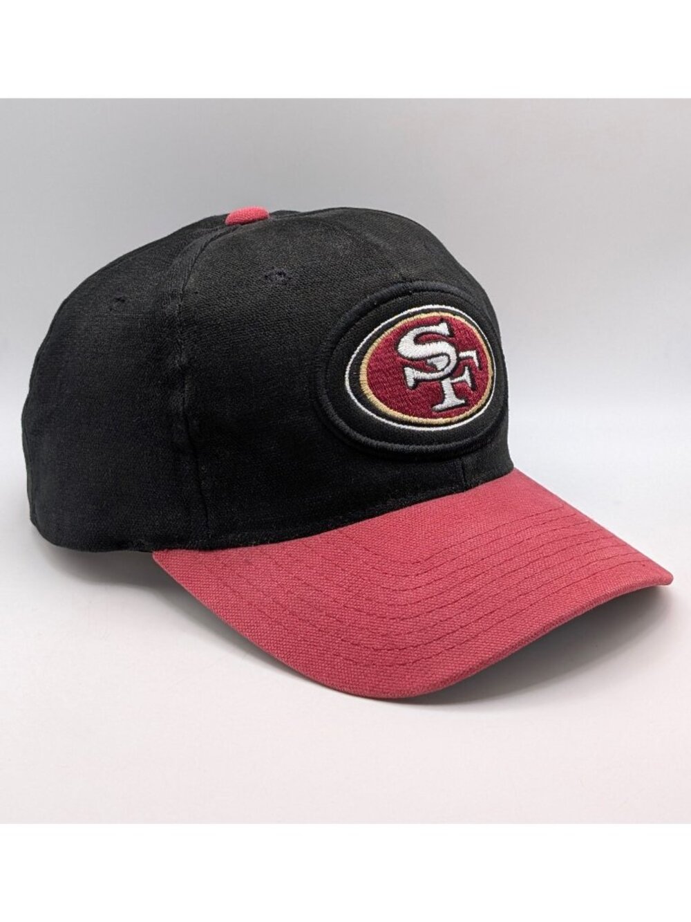 San Francisco 49ers Starter Hat ProLine Two Tone Red Black Strap Back Cap Retro